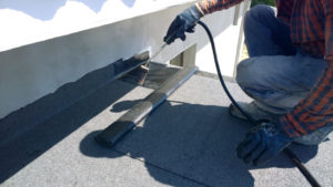 Rubber Roofing Bitumen Company Flower Mound Roofer Working